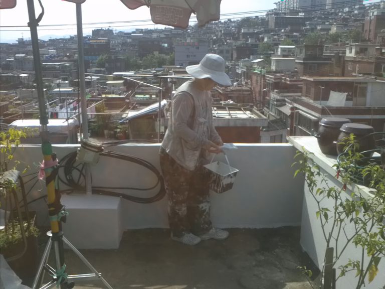 성남시  수정구 태평2동  주택  외벽 작업 사진입니다. 